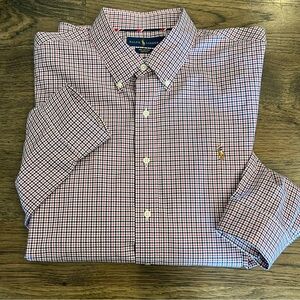 Ralph Lauren Men's 100% Cotton Stretch Button Down long sleeve Shirt Sz XXL